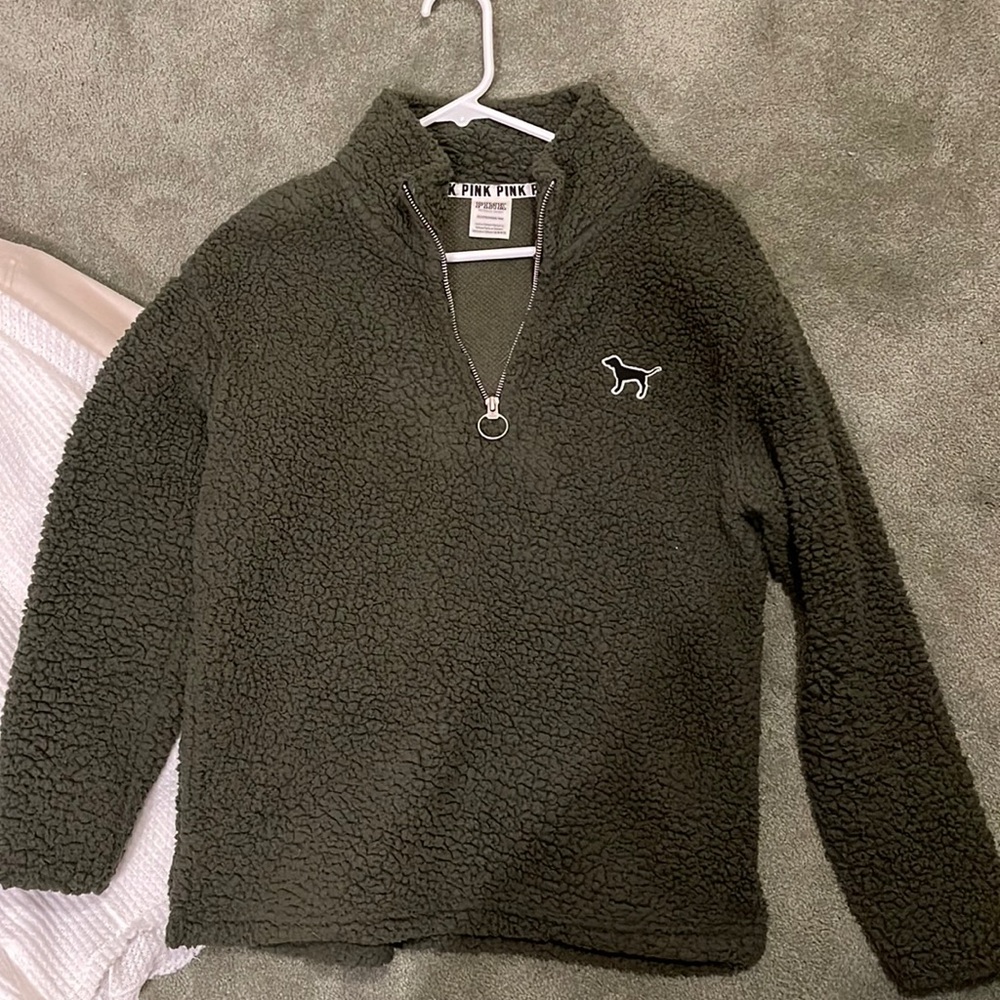 PINK Teddy Green Sweatshirt